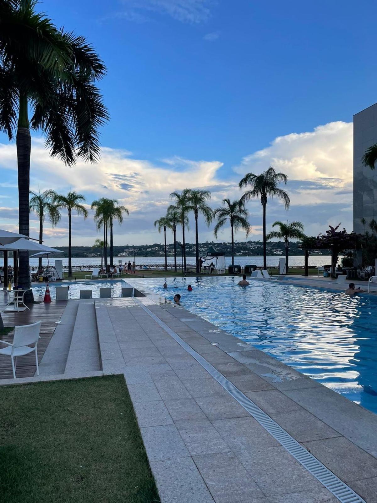 Estiloso Flat Brisas Do Lago Com Terraco Brasília Exteriér fotografie